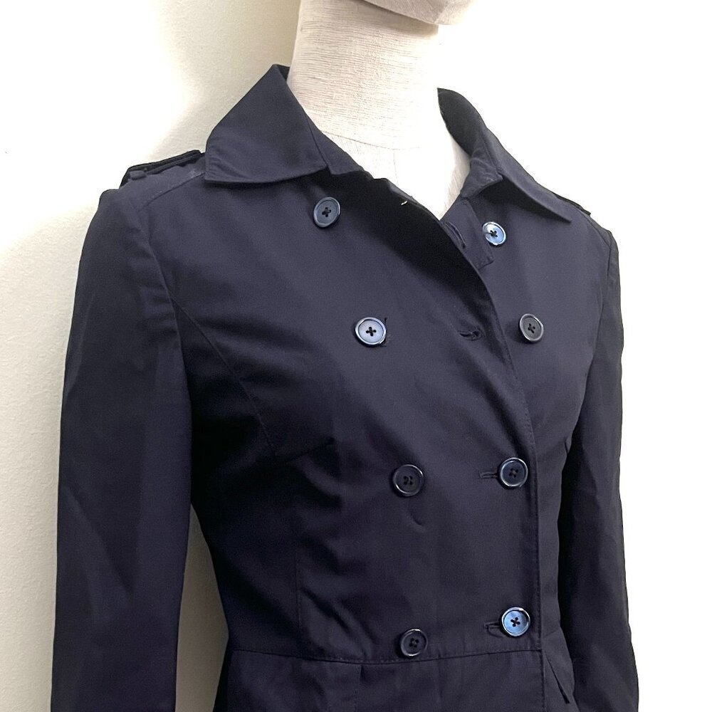 $3750 BELVEST SHORT TRENCH COAT 4 - Picture 3 of 15